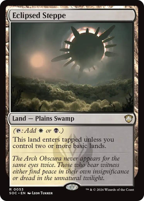 Image for Eclipsed Steppe (53) (Commander: Secrets of Strixhaven) - Magic: The Gathering