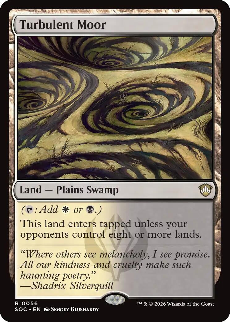Image for Turbulent Moor (56) (Commander: Secrets of Strixhaven) - Magic: The Gathering