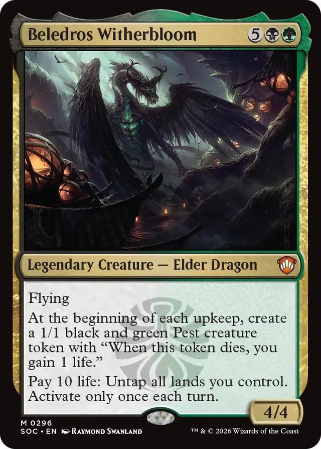 Image for Beledros Witherbloom (296) (Commander: Secrets of Strixhaven) - Magic: The Gathering