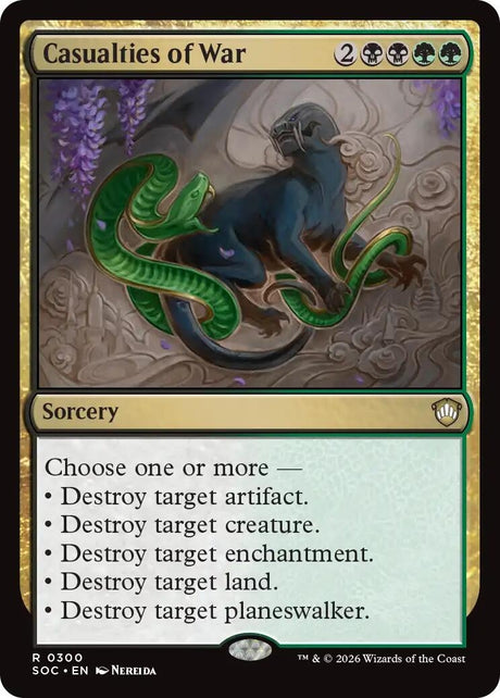 Image for Casualties of War (300) (Commander: Secrets of Strixhaven) - Magic: The Gathering