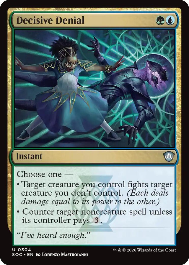 Image for Decisive Denial (304) (Commander: Secrets of Strixhaven) - Magic: The Gathering