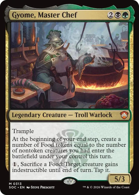 Image for Gyome, Master Chef (313) (Commander: Secrets of Strixhaven) - Magic: The Gathering