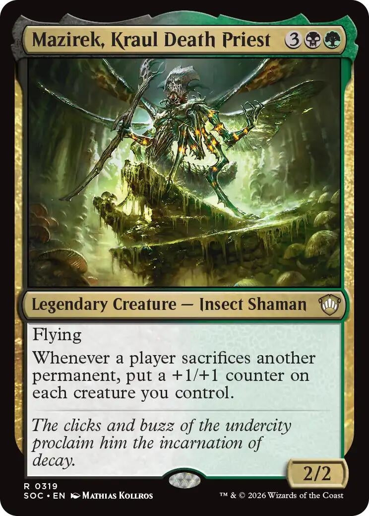 Image for Mazirek, Kraul Death Priest (319) (Commander: Secrets of Strixhaven) - Magic: The Gathering