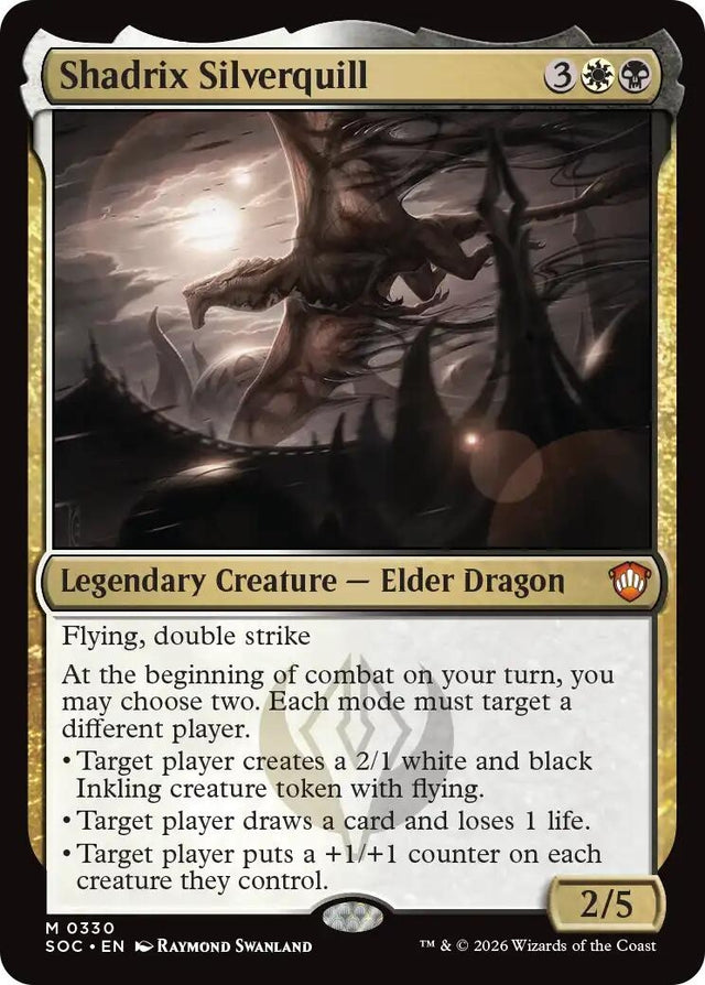 Image for Shadrix Silverquill (330) (Commander: Secrets of Strixhaven) - Magic: The Gathering