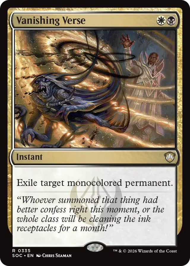 Image for Vanishing Verse (335) (Commander: Secrets of Strixhaven) - Magic: The Gathering