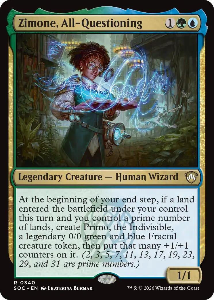 Image for Zimone, All-Questioning (340) (Commander: Secrets of Strixhaven) - Magic: The Gathering
