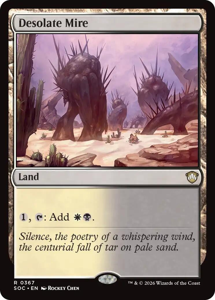 Image for Desolate Mire (367) (Commander: Secrets of Strixhaven) - Magic: The Gathering