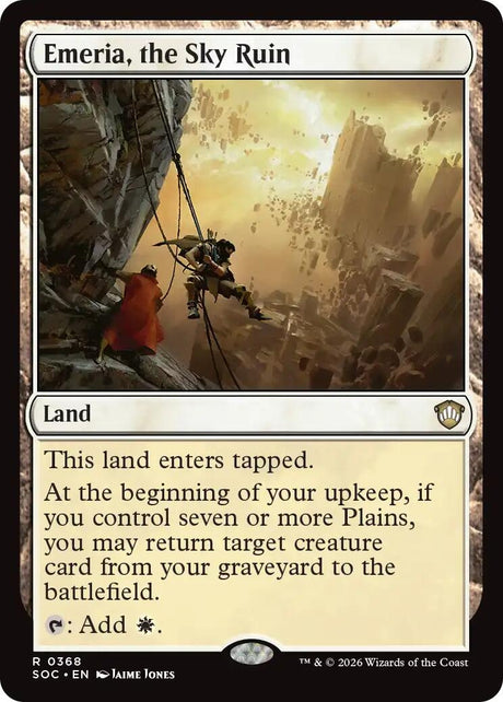 Image for Emeria, the Sky Ruin (368) (Commander: Secrets of Strixhaven) - Magic: The Gathering