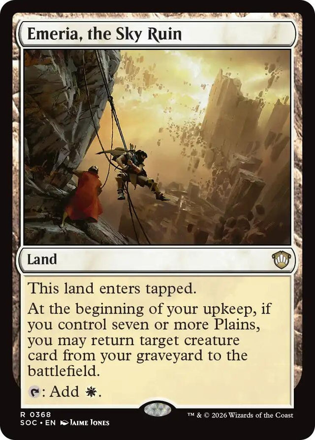 Image for Emeria, the Sky Ruin (368) (Commander: Secrets of Strixhaven) - Magic: The Gathering