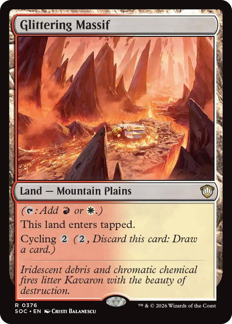 Image for Glittering Massif (376) (Commander: Secrets of Strixhaven) - Magic: The Gathering