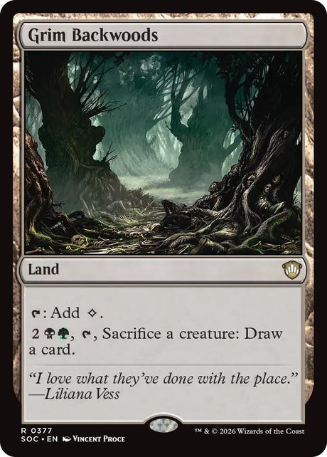 Image for Grim Backwoods (377) (Commander: Secrets of Strixhaven) - Magic: The Gathering