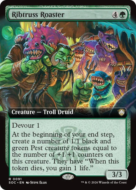 Image for Ribtruss Roaster (Extended Art) (91) (Commander: Secrets of Strixhaven) - Magic: The Gathering