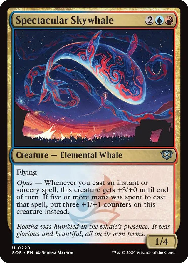 Image for Spectacular Skywhale (229) (Foil) (Secrets of Strixhaven) - Magic: The Gathering