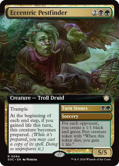 Image for Eccentric Pestfinder (Extended Art) (94) (Commander: Secrets of Strixhaven) - Magic: The Gathering