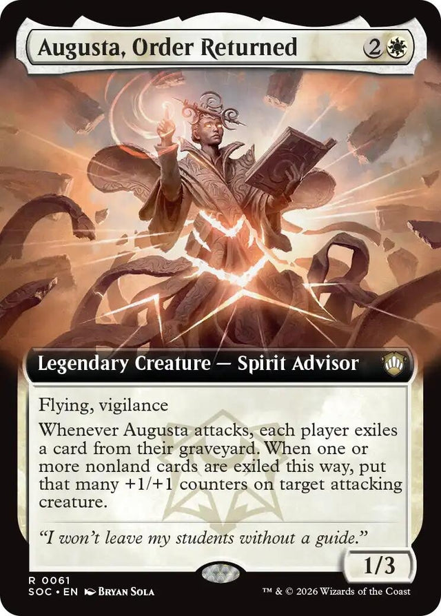 Image for Augusta, Order Returned (Extended Art) (61) (Commander: Secrets of Strixhaven) - Magic: The Gathering