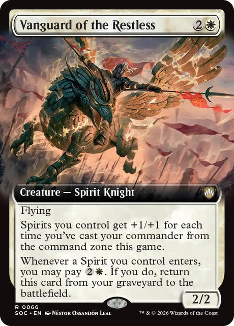 Image for Vanguard of the Restless (Extended Art) (66) (Commander: Secrets of Strixhaven) - Magic: The Gathering