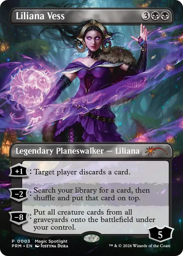Image for Liliana Vess (Borderless) (3) (Foil) (Unique and Miscellaneous Promos) (UMP) - Magic: The Gathering