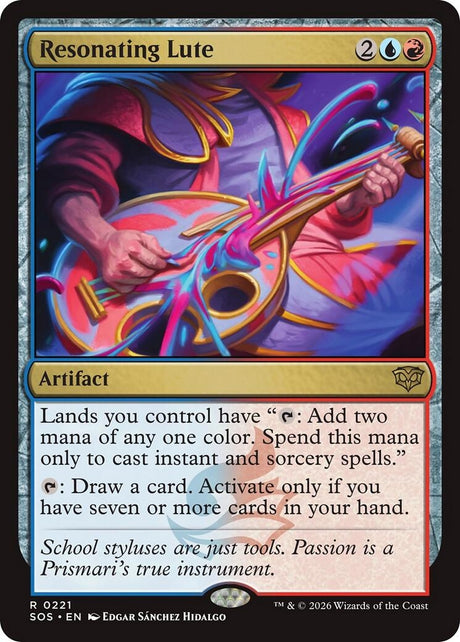 Image for Resonating Lute (221) (Foil) (Secrets of Strixhaven) - Magic: The Gathering