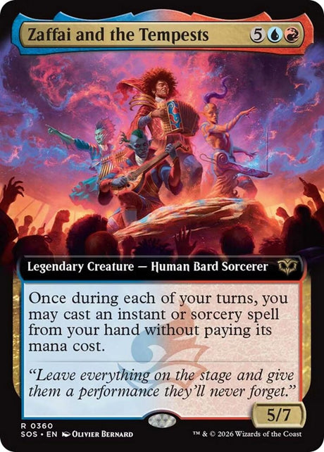 Image for Zaffai and the Tempests (Extended Art) (360) (Secrets of Strixhaven) - Magic: The Gathering