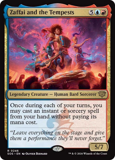 Image for Zaffai and the Tempests (246) (Foil) (Secrets of Strixhaven) - Magic: The Gathering
