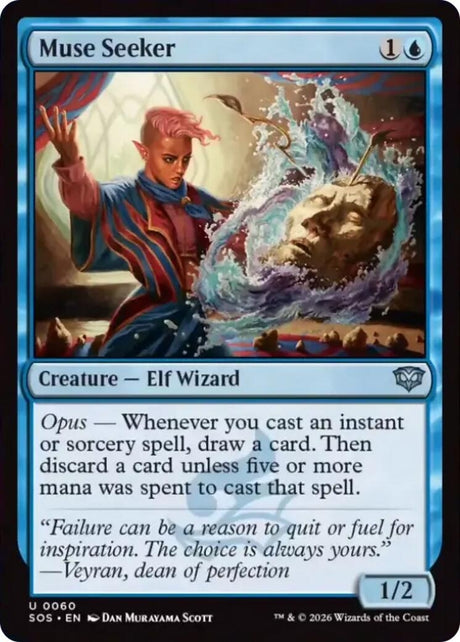 Image for Muse Seeker (60) (Foil) (Secrets of Strixhaven) - Magic: The Gathering