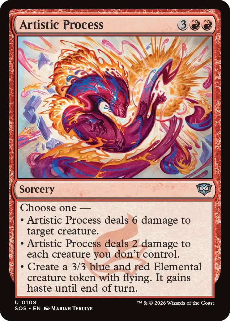 Image for Artistic Process (108) (Foil) (Secrets of Strixhaven) - Magic: The Gathering