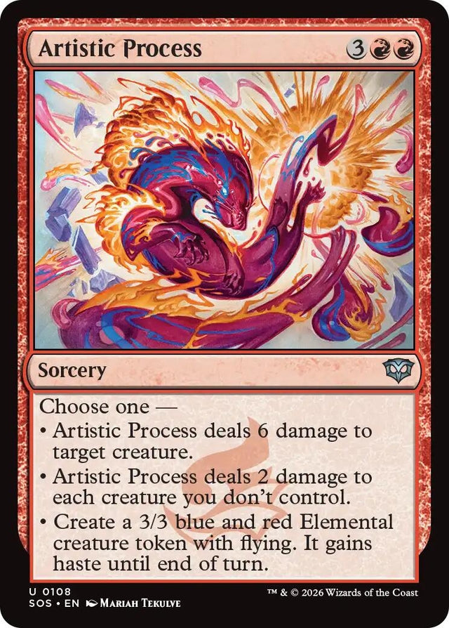 Image for Artistic Process (108) (Foil) (Secrets of Strixhaven) - Magic: The Gathering