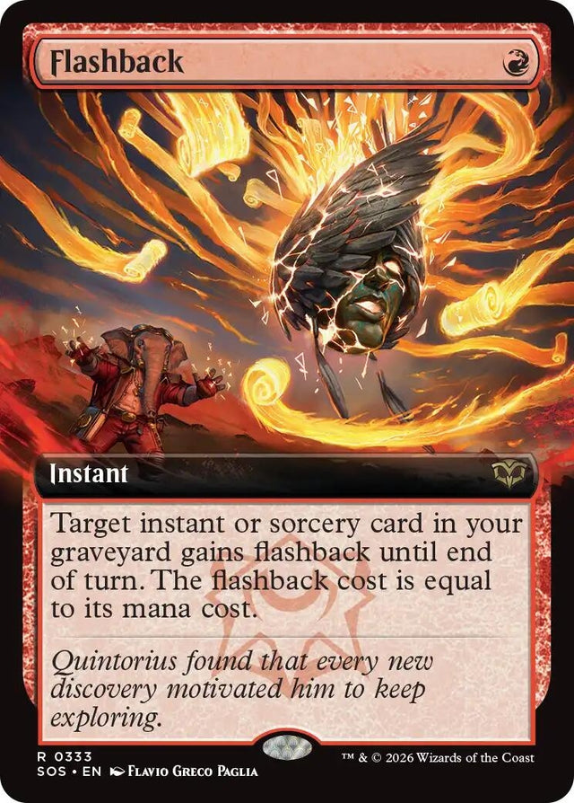Image for Flashback (Extended Art) (333) (Secrets of Strixhaven) - Magic: The Gathering