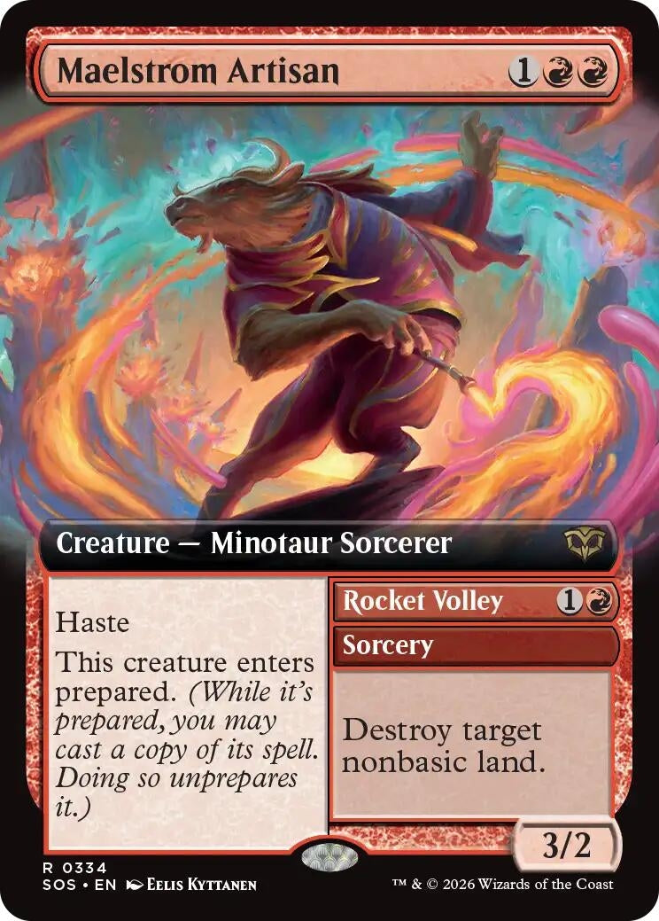 Image for Maelstrom Artisan (Extended Art) (334) (Foil) (Secrets of Strixhaven) - Magic: The Gathering