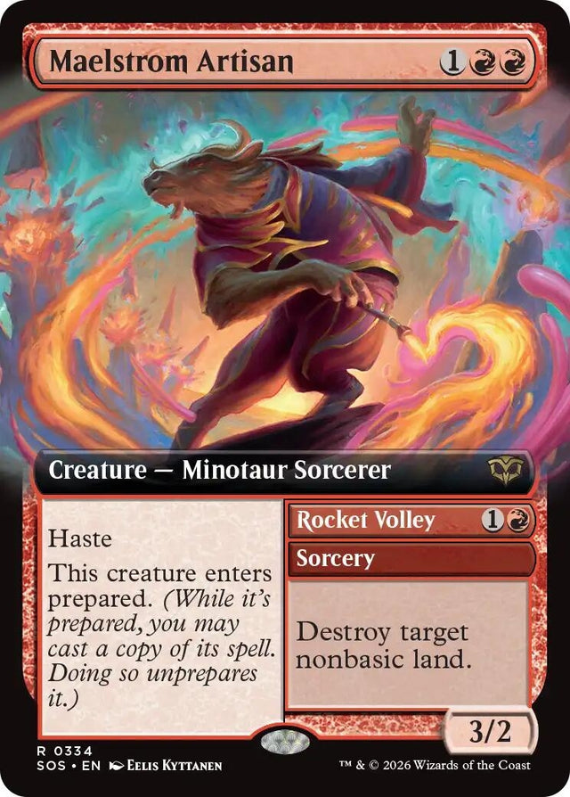 Image for Maelstrom Artisan (Extended Art) (334) (Foil) (Secrets of Strixhaven) - Magic: The Gathering