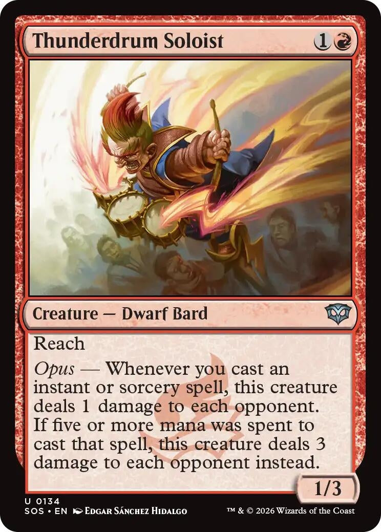 Image for Thunderdrum Soloist (134) (Secrets of Strixhaven) - Magic: The Gathering