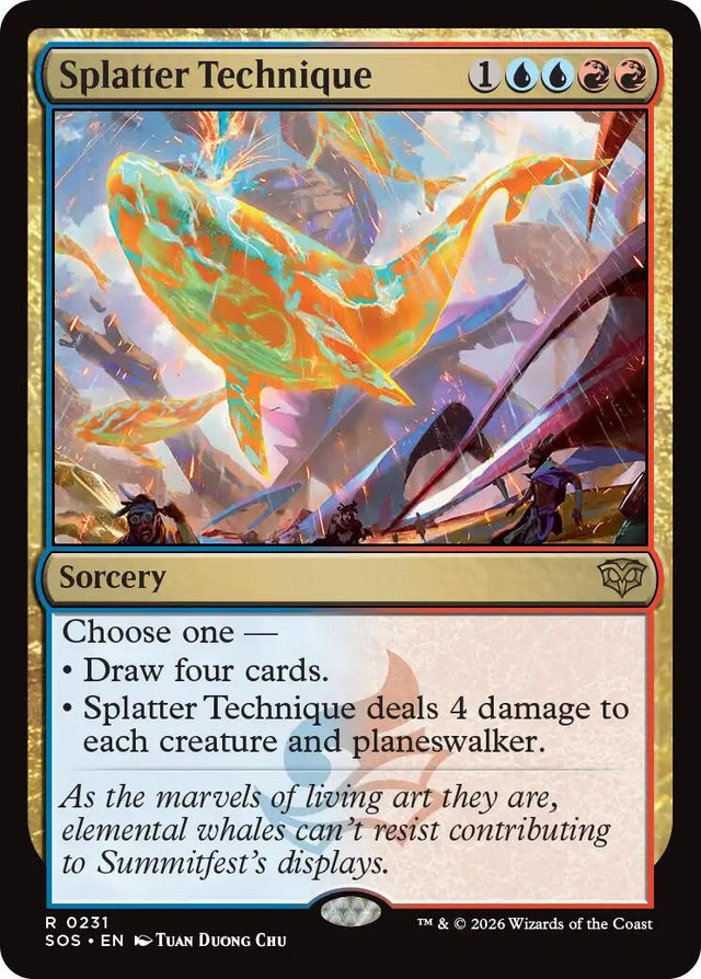 Image for Splatter Technique (231) (Foil) (Secrets of Strixhaven) - Magic: The Gathering