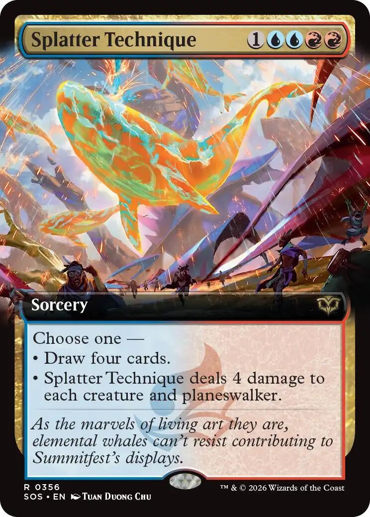 Image for Splatter Technique (Extended Art) (356) (Foil) (Secrets of Strixhaven) - Magic: The Gathering