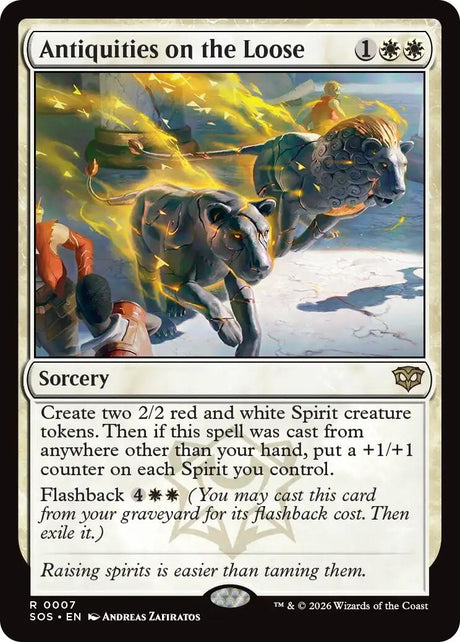 Image for Antiquities on the Loose (7) (Foil) (Secrets of Strixhaven) - Magic: The Gathering