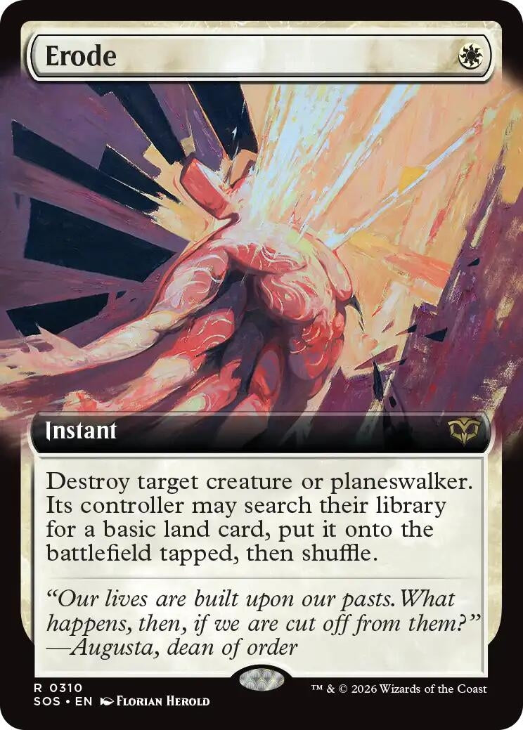 Image for Erode (Extended Art) (310) (Foil) (Secrets of Strixhaven) - Magic: The Gathering