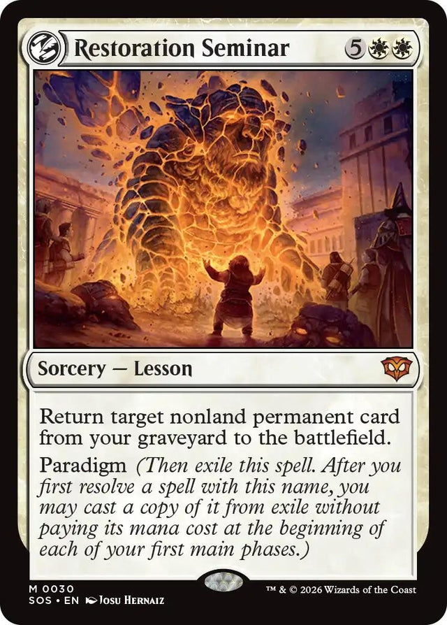 Image for Restoration Seminar (30) (Foil) (Secrets of Strixhaven) - Magic: The Gathering