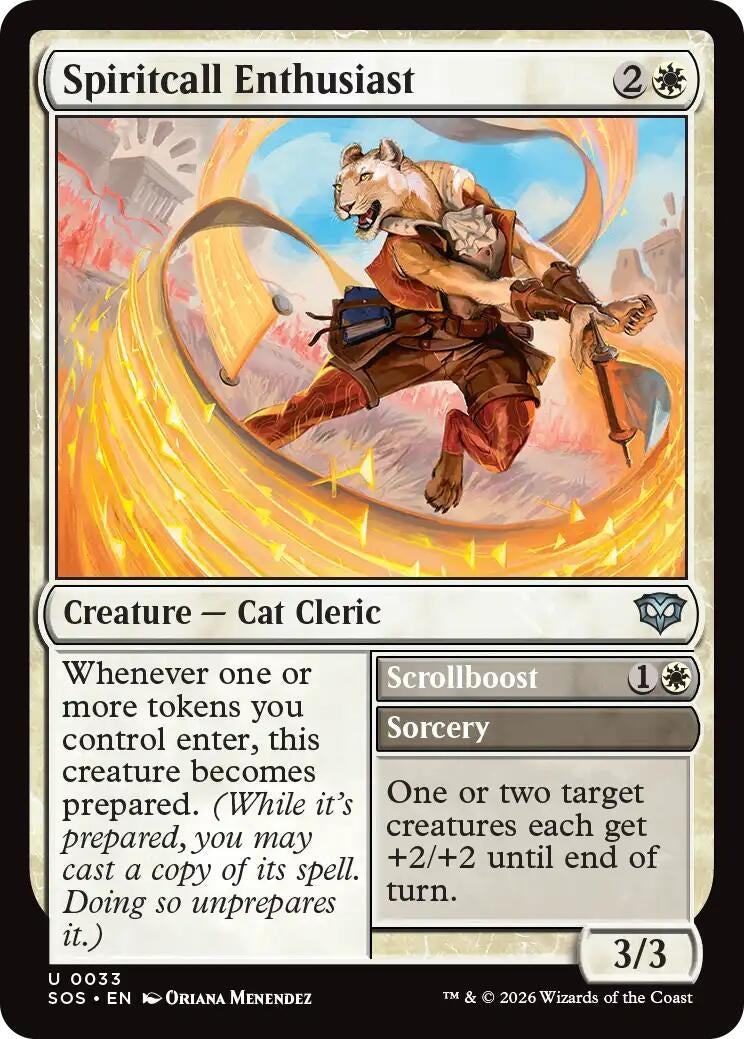 Image for Spiritcall Enthusiast (33) (Foil) (Secrets of Strixhaven) - Magic: The Gathering
