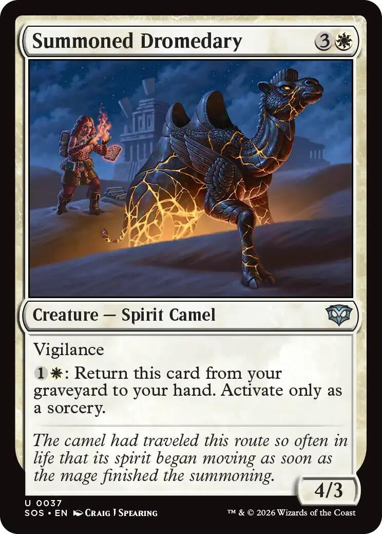 Image for Summoned Dromedary (37) (Foil) (Secrets of Strixhaven) - Magic: The Gathering