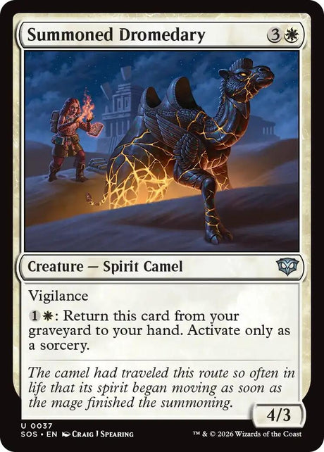 Image for Summoned Dromedary (37) (Foil) (Secrets of Strixhaven) - Magic: The Gathering