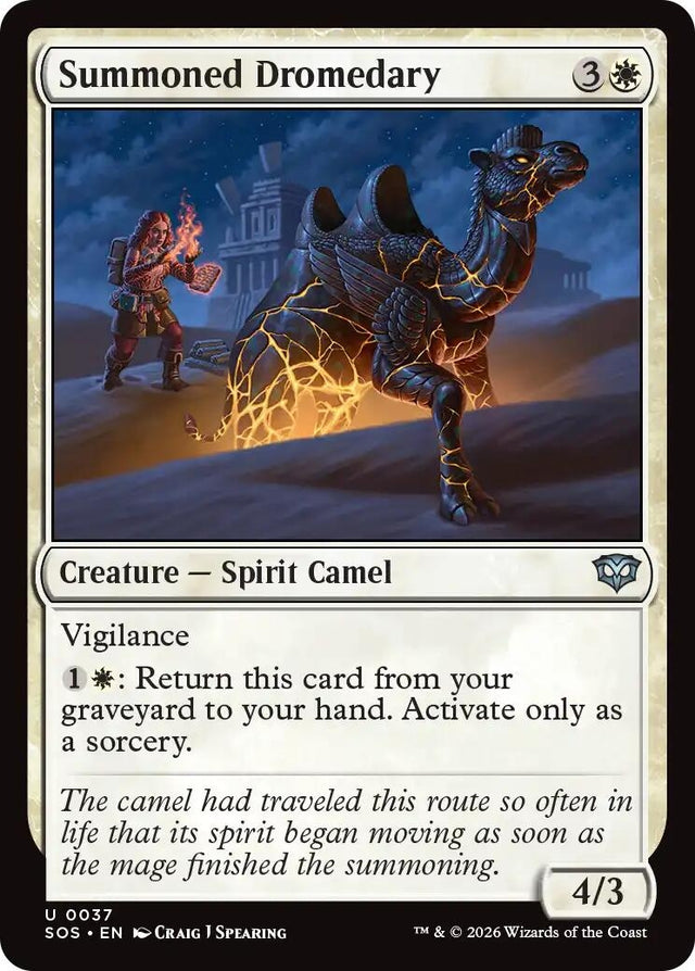 Image for Summoned Dromedary (37) (Foil) (Secrets of Strixhaven) - Magic: The Gathering