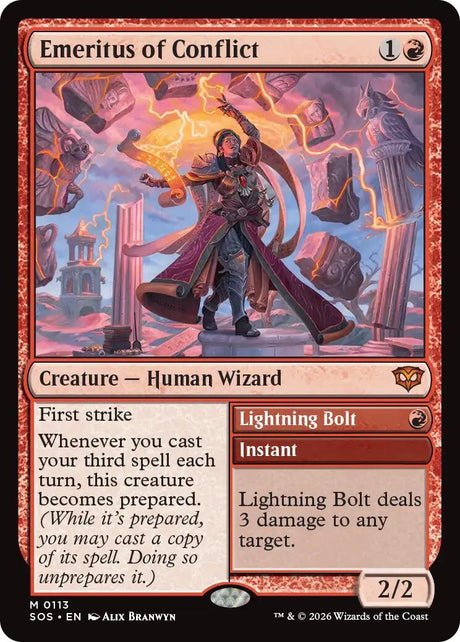 Image for Emeritus of Conflict (113) (Secrets of Strixhaven) - Magic: The Gathering