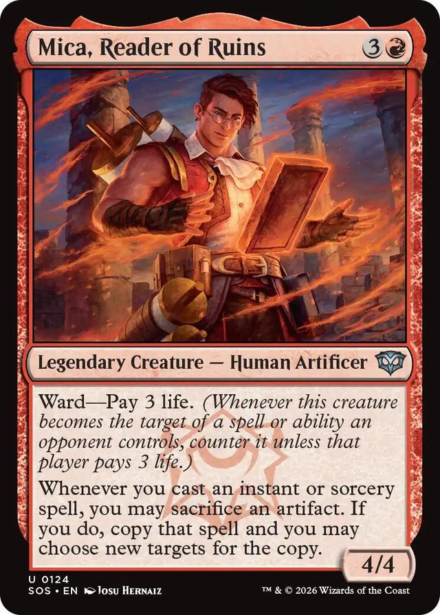 Image for Mica, Reader of Ruins (124) (Secrets of Strixhaven) - Magic: The Gathering