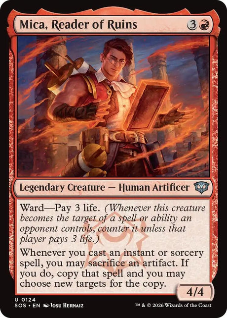 Image for Mica, Reader of Ruins (124) (Foil) (Secrets of Strixhaven) - Magic: The Gathering