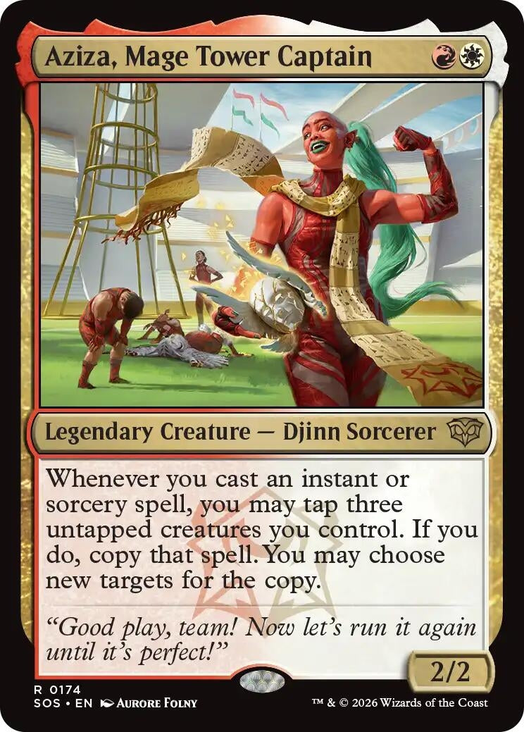 Image for Aziza, Mage Tower Captain (174) (Foil) (Secrets of Strixhaven) - Magic: The Gathering