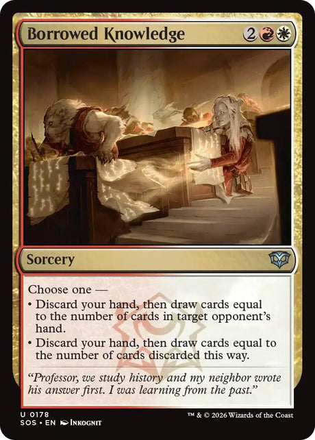 Image for Borrowed Knowledge (178) (Foil) (Secrets of Strixhaven) - Magic: The Gathering