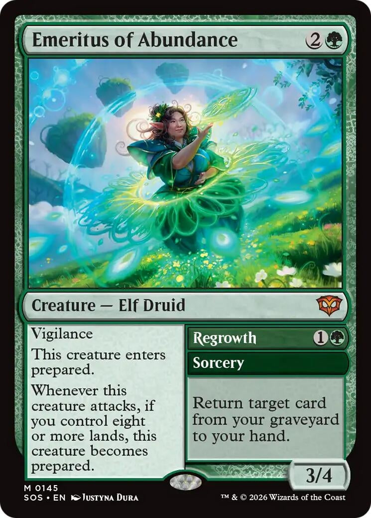 Image for Emeritus of Abundance (145) (Foil) (Secrets of Strixhaven) - Magic: The Gathering
