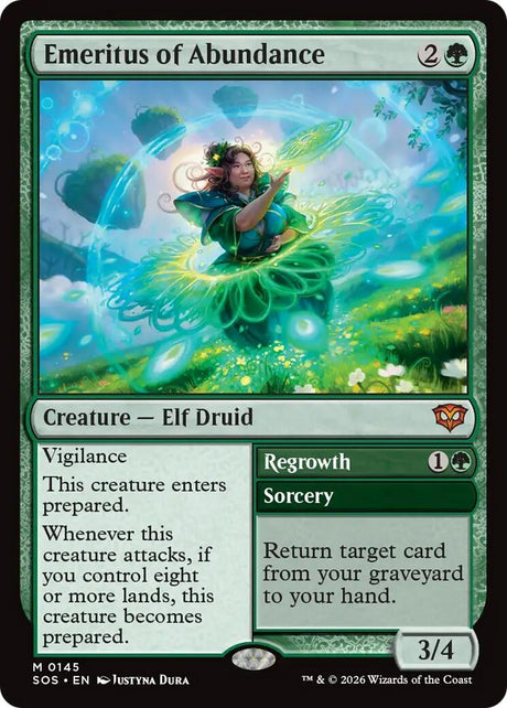 Image for Emeritus of Abundance (145) (Foil) (Secrets of Strixhaven) - Magic: The Gathering