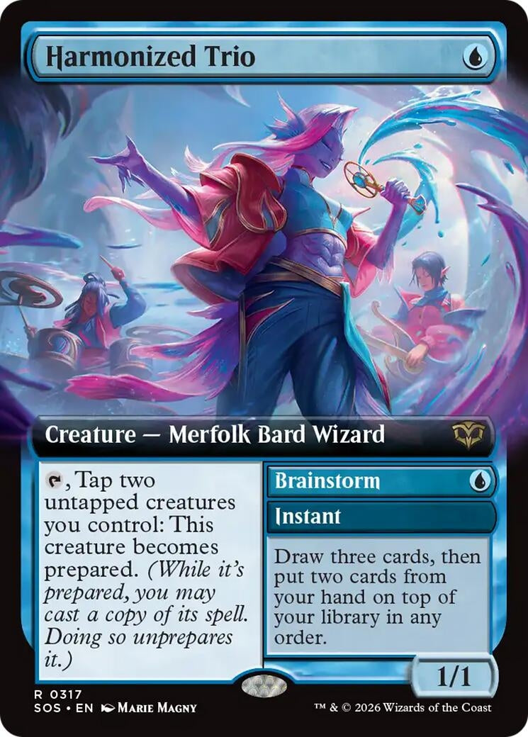 Image for Harmonized Trio (Extended Art) (317) (Foil) (Secrets of Strixhaven) - Magic: The Gathering