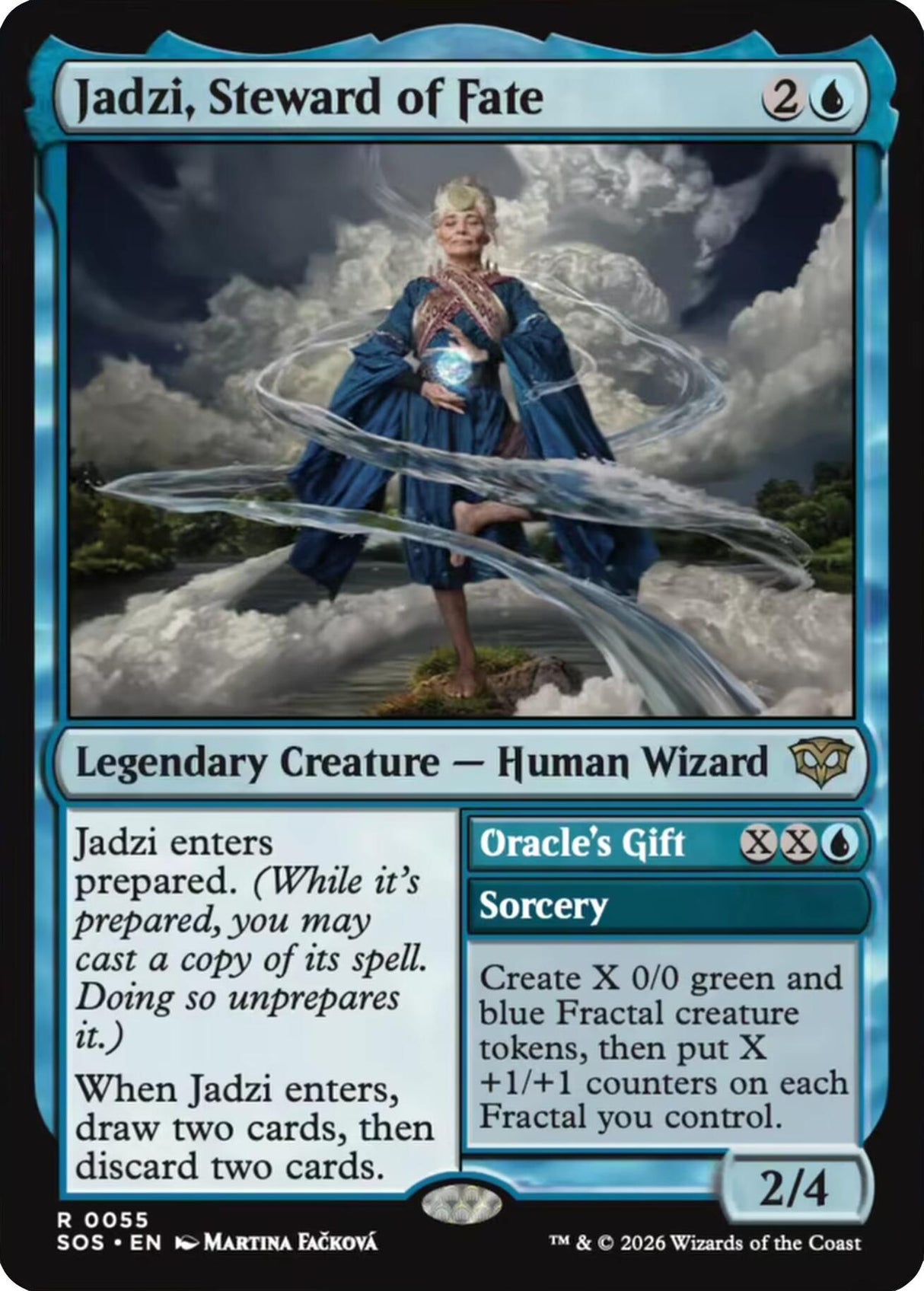 Image for Jadzi, Steward of Fate (55) (Foil) (Secrets of Strixhaven) - Magic: The Gathering