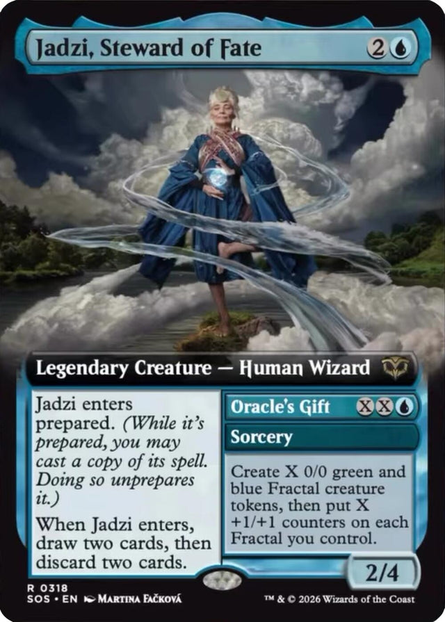Image for Jadzi, Steward of Fate (Extended Art) (318) (Foil) (Secrets of Strixhaven) - Magic: The Gathering